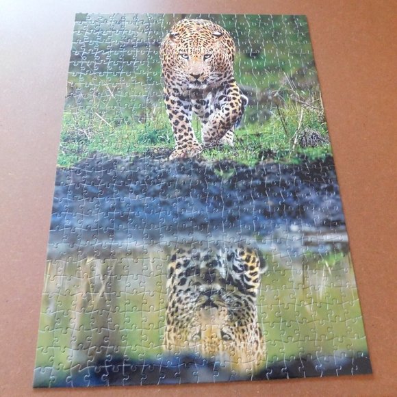 Buffalo Games Earthpix Wild Animals Leopard 500 Piece Jigsaw Puzzle Complete - Picture 1 of 8